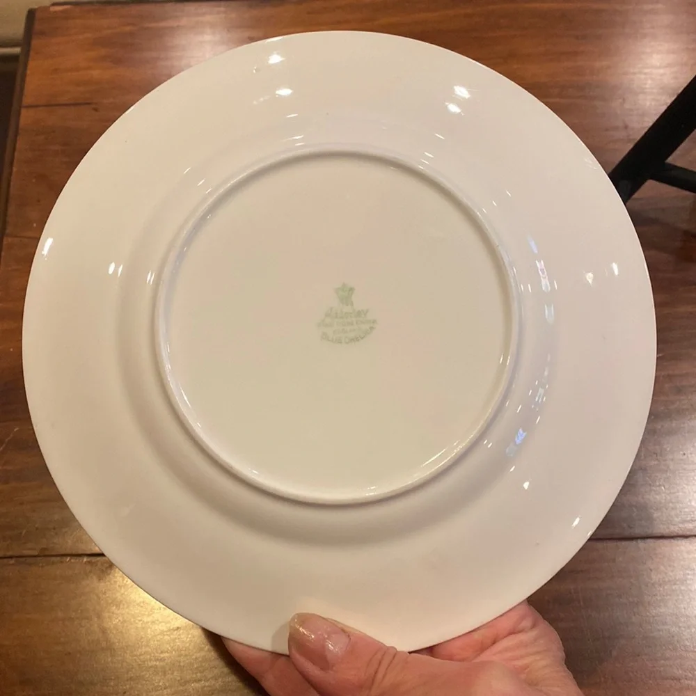 RARE!! Adderley 8” Plate Fine Bone China England Blue Chelsea